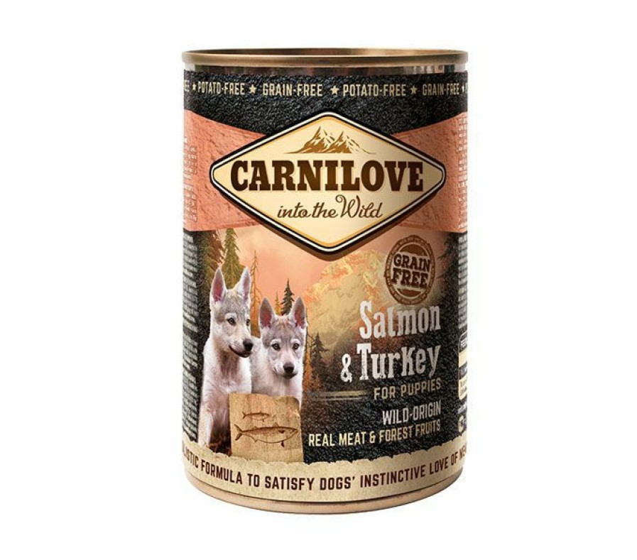 Hond CARNILOVE | Carnilove Grain Free Salmon& Turkey Puppy 400 Gram - Bestel Nu