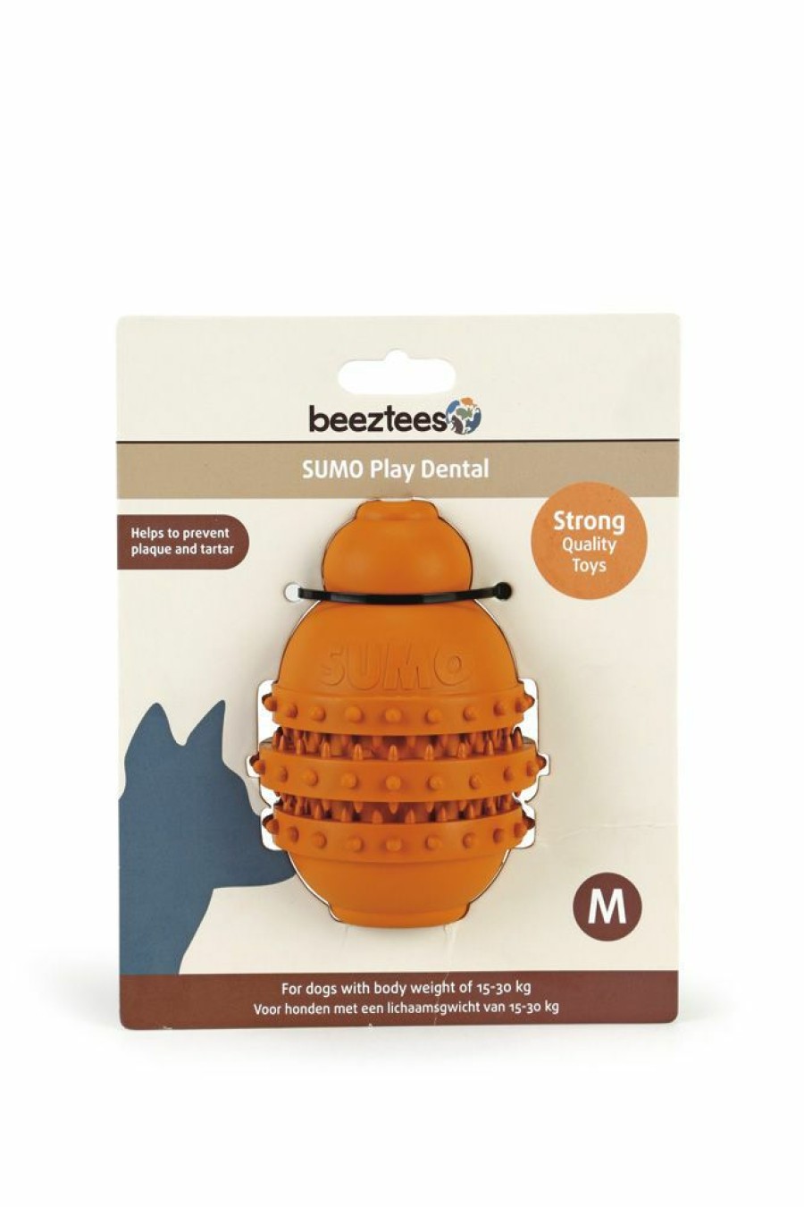 Hond BEEZTEES | Beeztees Sumo Play Dental M Oranje - Bestel Nu