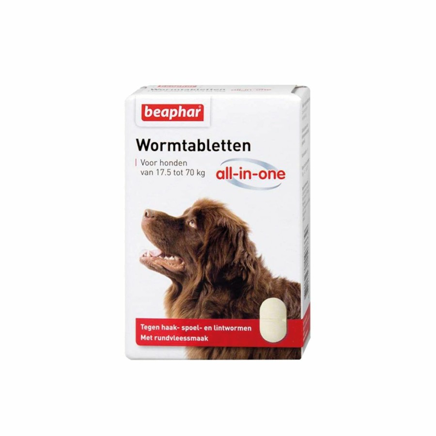 Hond BEAPHAR | Beaphar Wormtabletten Hond 17,5 Tot 70 Kg 2 Tabletten - Bestel Nu