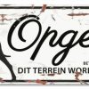 Hond D&D DREAM & DARE | D&D Waakbord Deense Dog Opgelet Wit - Bestel Nu