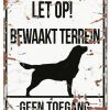 Hond D&D DREAM & DARE | D&D Waakbord Retriever Bewaakt Terrein Wit - Bestel Nu