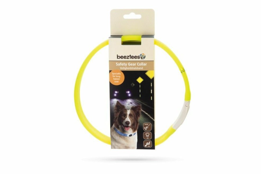 Hond BEEZTEES | Beeztees Led Halsband Glowy Geel - Bestel Nu