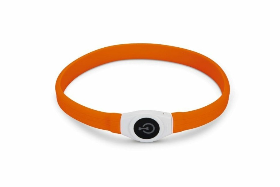 Hond BEEZTEES | Beeztees Led Halsband Glowy Oranje - Bestel Nu