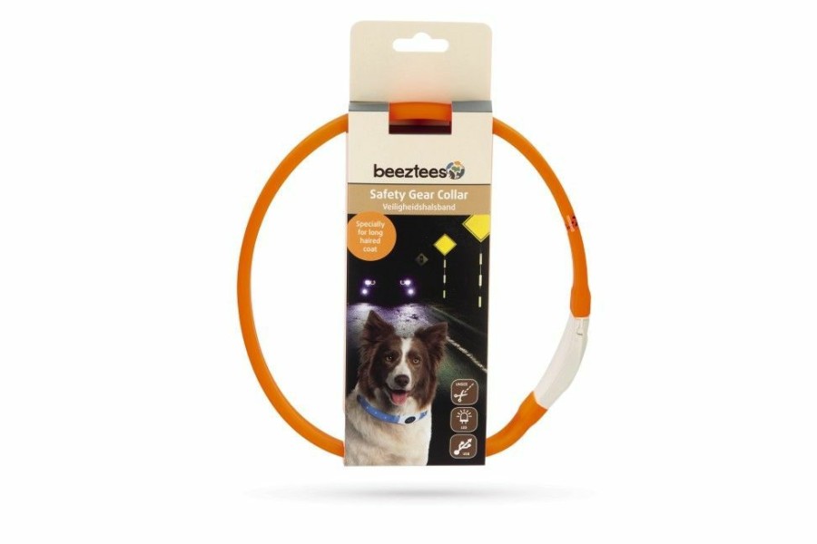 Hond BEEZTEES | Beeztees Led Halsband Glowy Oranje - Bestel Nu