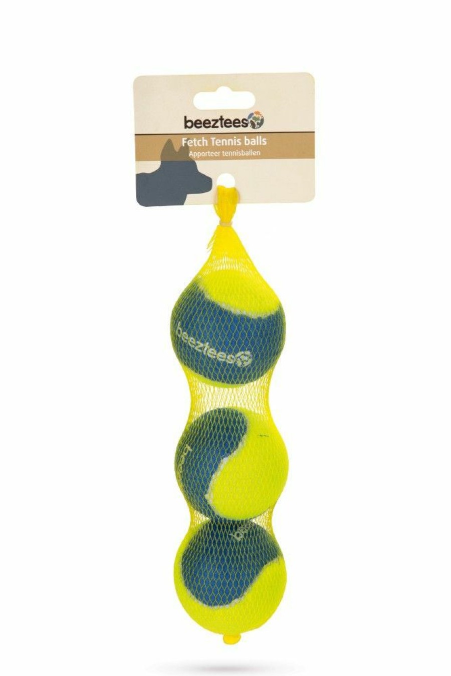 Hond BEEZTEES | Beeztees Fetch Tennisbal Blauw/Geel 6,3 Cm (3 Stuks) - Bestel Nu