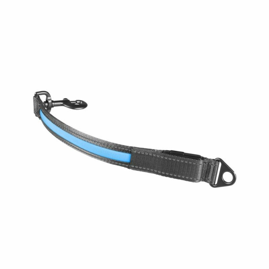 Hond DUVO+ | Duvo+ Metal Koppelstuk Flash Light Usb Blauw 39 Cm - Bestel Nu