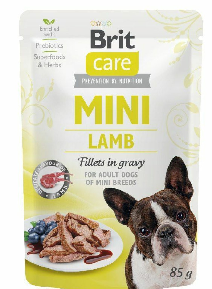 Hond BRIT | Brit Care Pouch Mini Puppy Lamb Fillets In Gravy 85 Gram - Bestel Nu