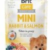 Hond BRIT | Brit Care Pouch Mini Rabbit& Salmon Fillets In Gravy 85 Gram - Bestel Nu