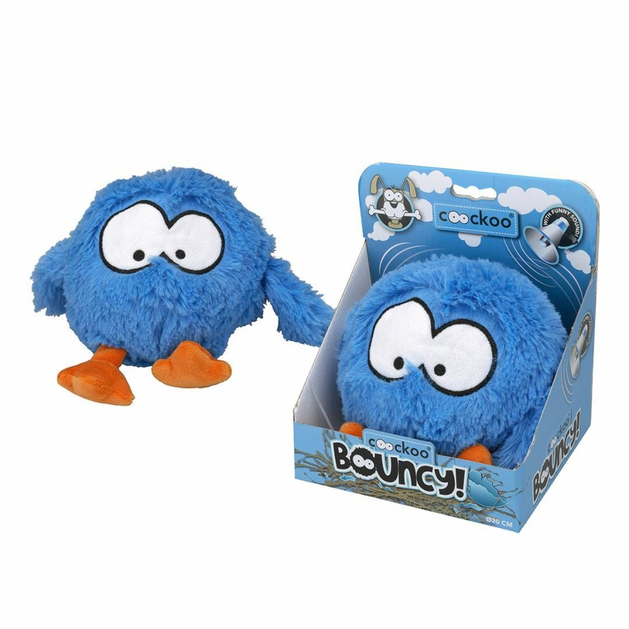 Hond COOCKOO | Coockoo Hondenspeeltje Jumping Ball Spasmetic Laughter Blauw 28 X 19 Cm - Bestel Nu