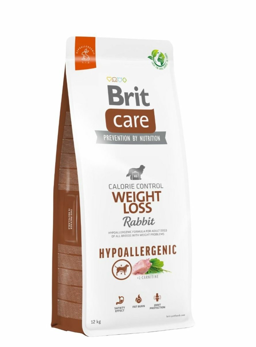 Hond BRIT | Brit Care Hypoallergenic Weight Loss Rabbit& Rice 12 Kg