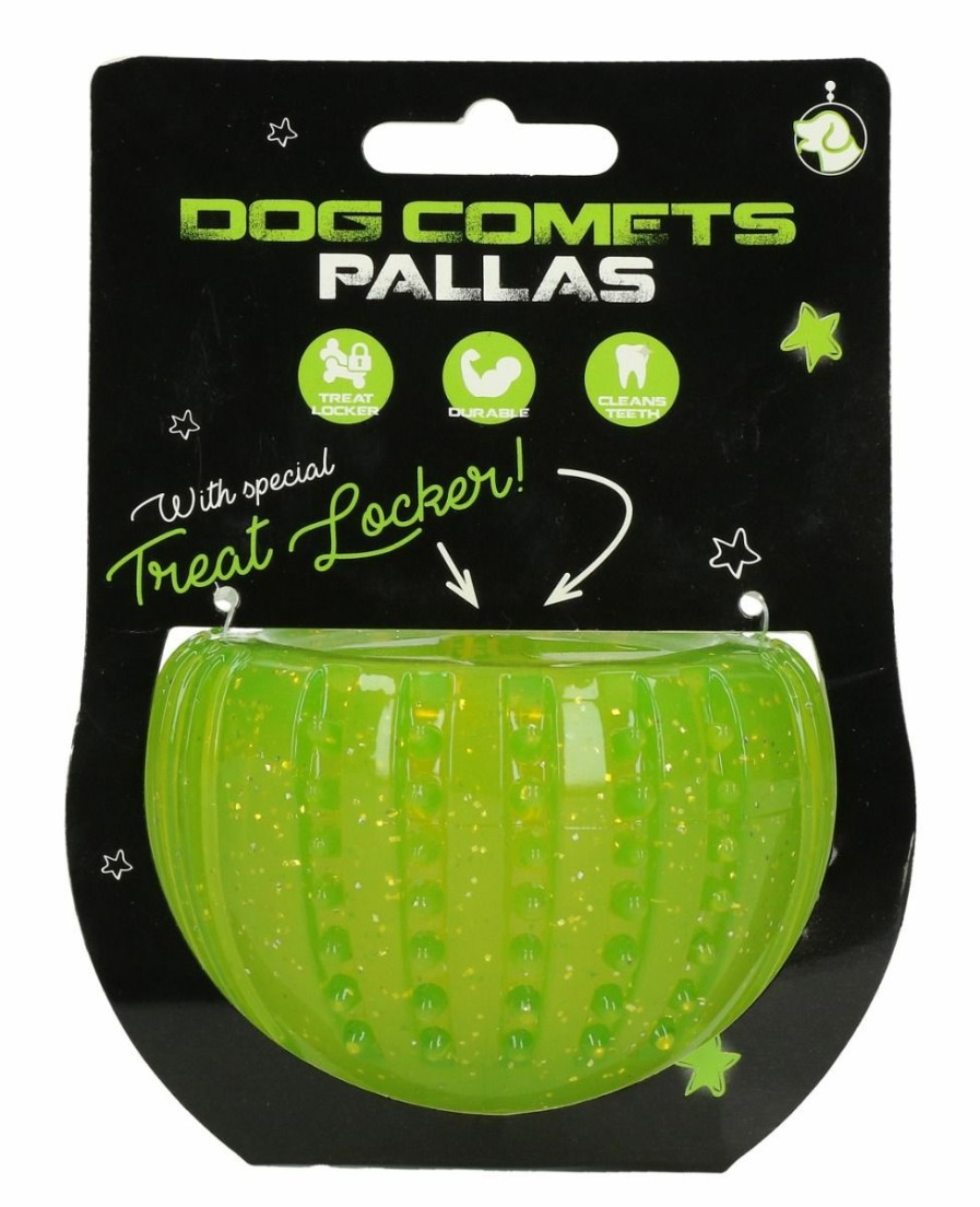 Hond DOG COMETS | Dog Comets Pallas With Treat Locker Groen - Bestel Nu