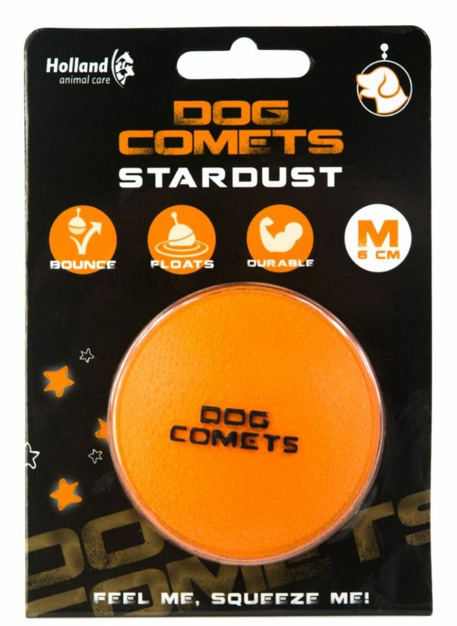 Hond DOG COMETS | Dog Comets Ball Stardust Oranje M 6 Cm - Bestel Nu