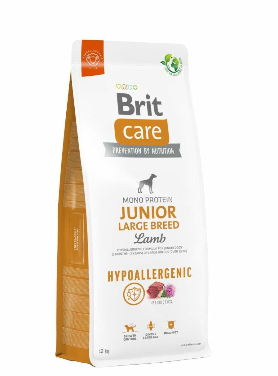 Hond BRIT | Brit Care Hypoallergenic Junior Large Breed Lamb& Rice 12 Kg