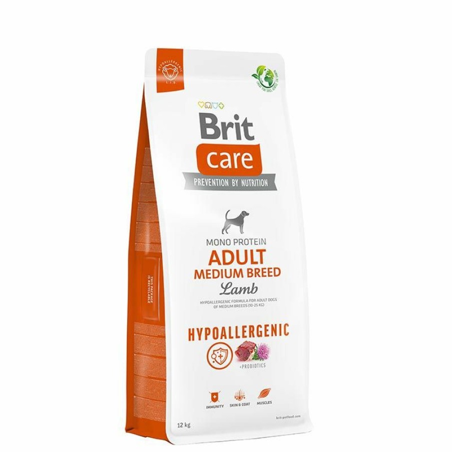 Hond BRIT | Brit Care Hypoallergenic Adult Medium Breed Lamb& Rice 12 Kg