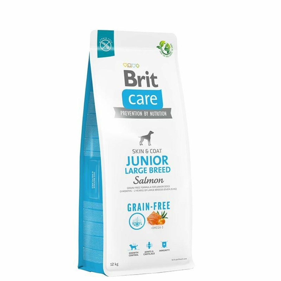 Hond BRIT | Brit Care Grain Free Junior Large Breed Salmon& Potato 12 Kg