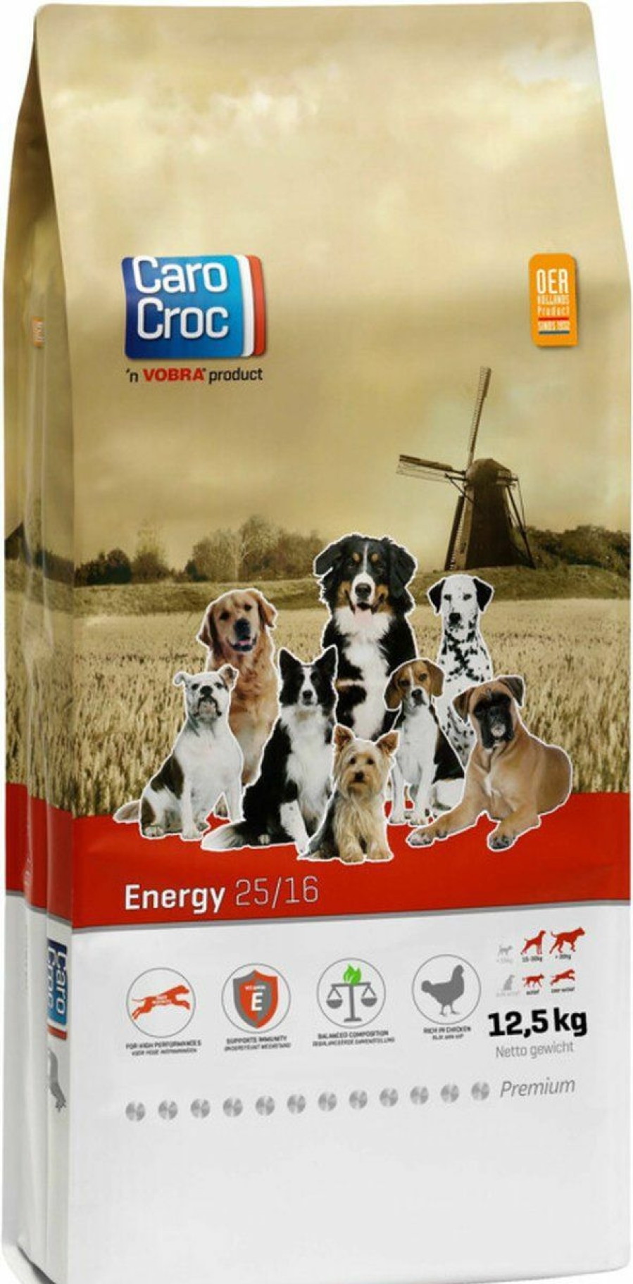 Hond CAROCROC | Carocroc Premium Energy 25/16 12,5 Kg