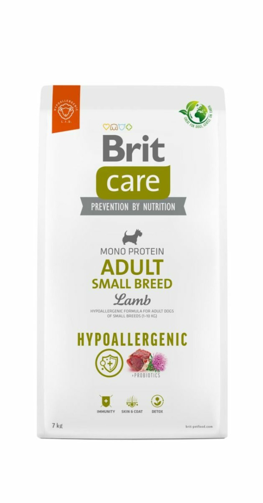 Hond BRIT | Brit Care Adult Small Breed Lamb& Rice 7 Kg