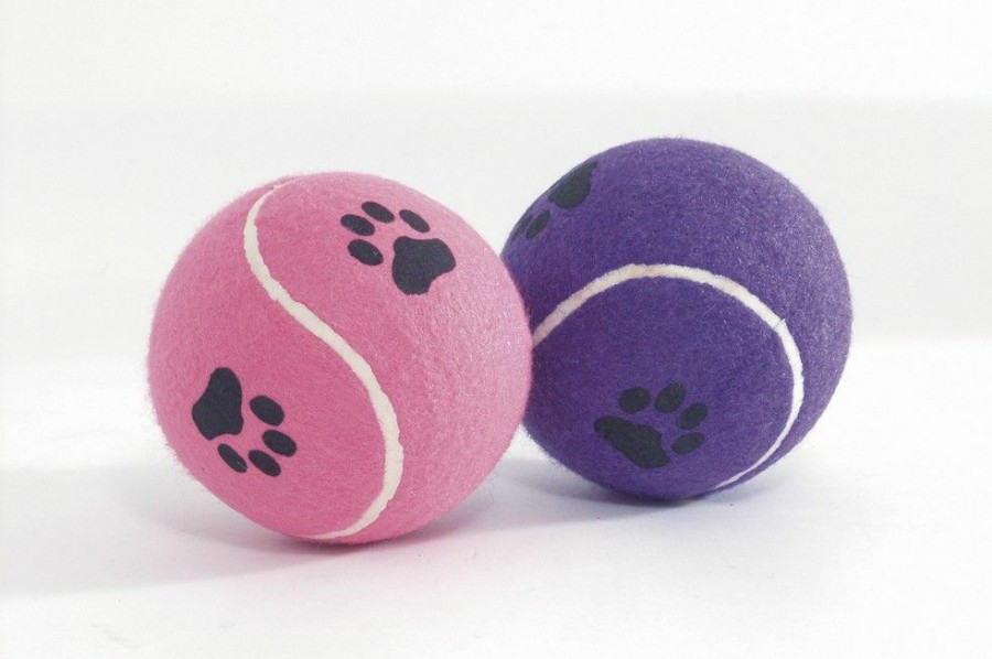 Hond BEEZTEES | Beeztees Tennisbal + Voetopdruk 10 Cm - Bestel Nu