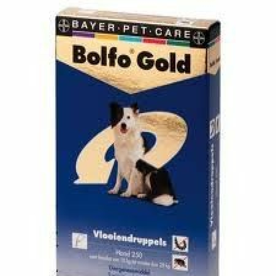 Hond BOLFO | Bolfo Gold Vlooienmiddel Hond 250 10 Tot 25 Kg 4 Pipetten