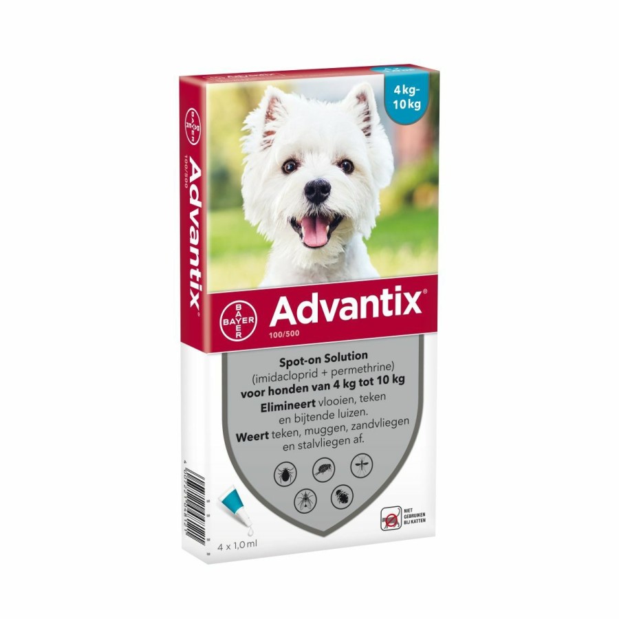 Hond ADVANTIX | Advantix 100 4-10 Kg 4 Pipetten