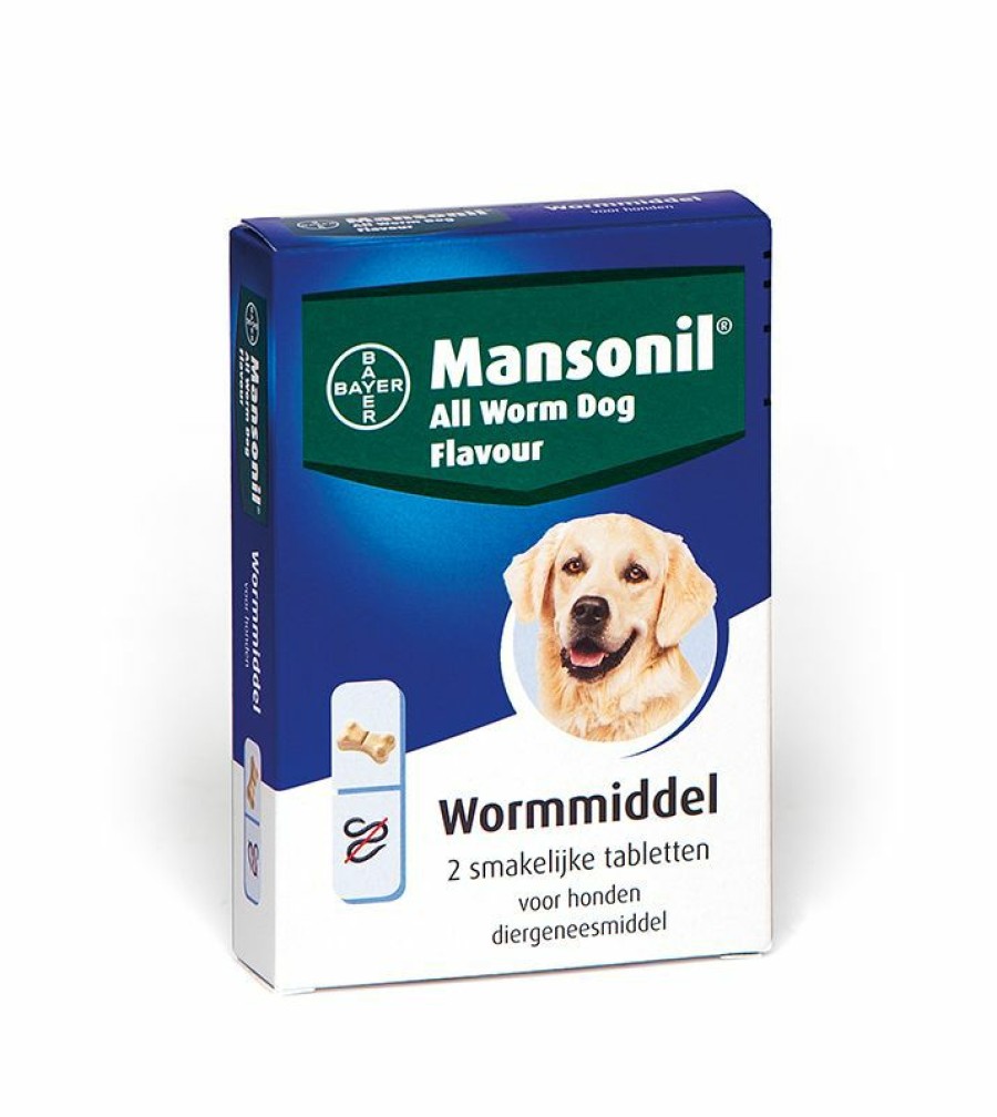 Hond MANSONIL | Mansonil All Worm Dog Flavour 2 Tabletten - Bestel Nu