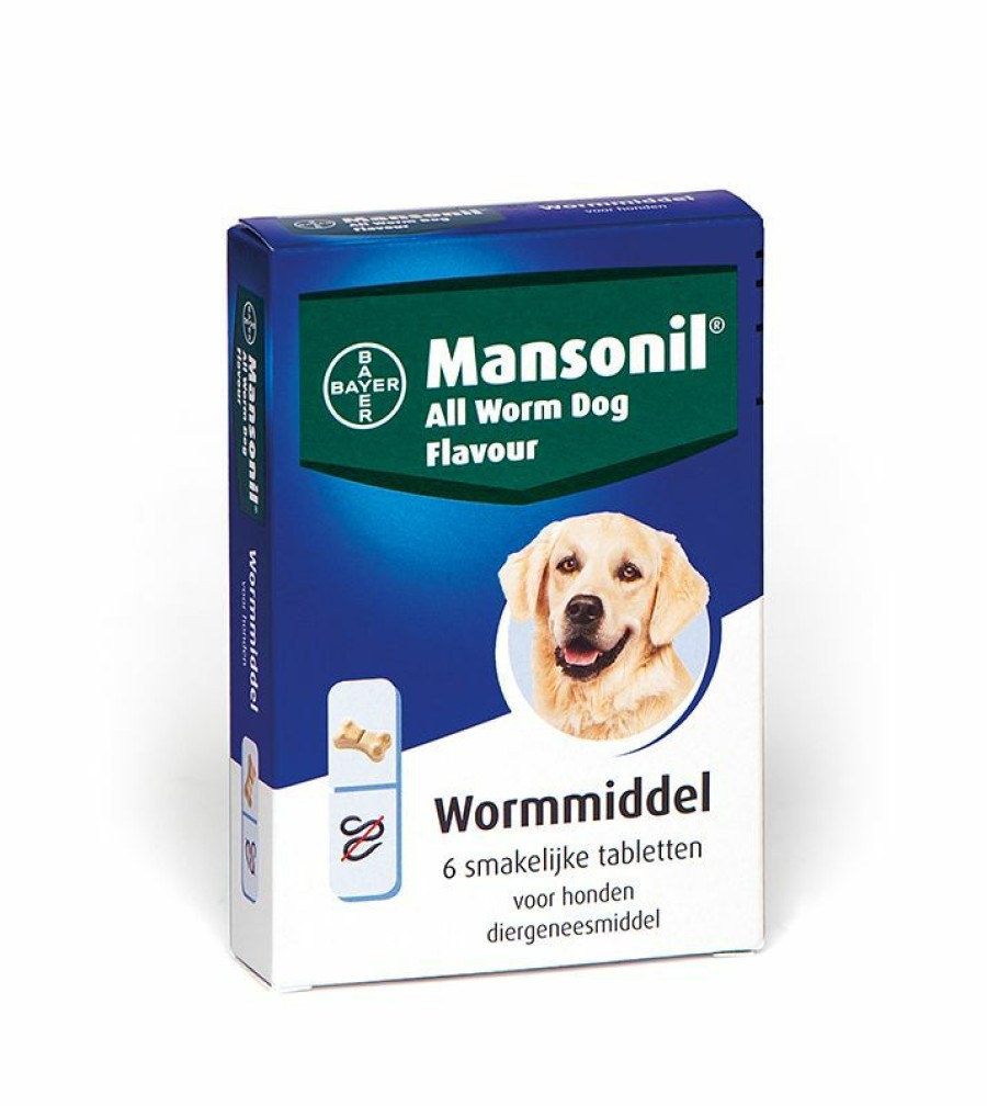 Hond MANSONIL | Mansonil All Worm Dog Flavour 6 Tabletten - Bestel Nu