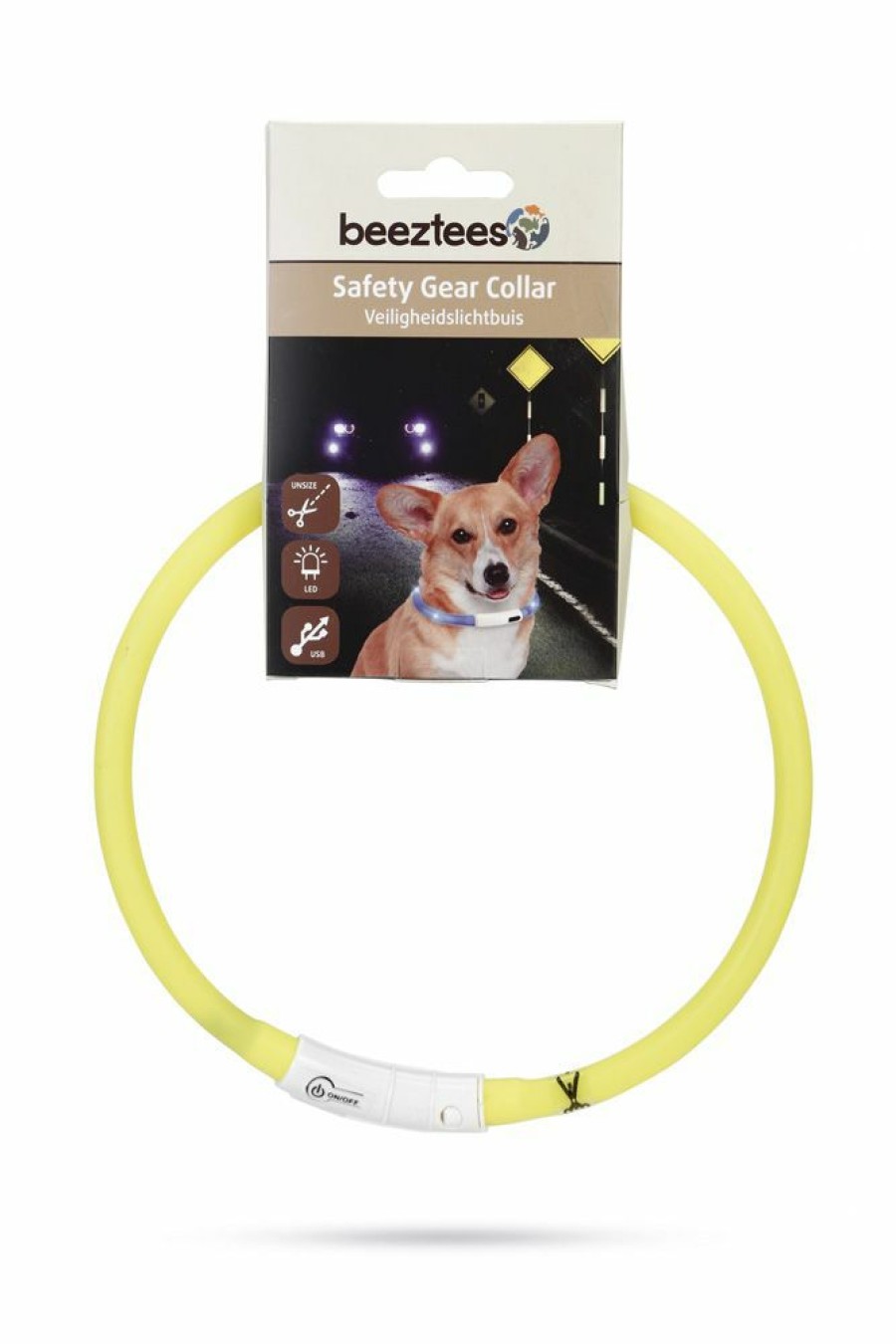 Hond BEEZTEES | Beeztees Led Halsband Dogini Geel - Bestel Nu