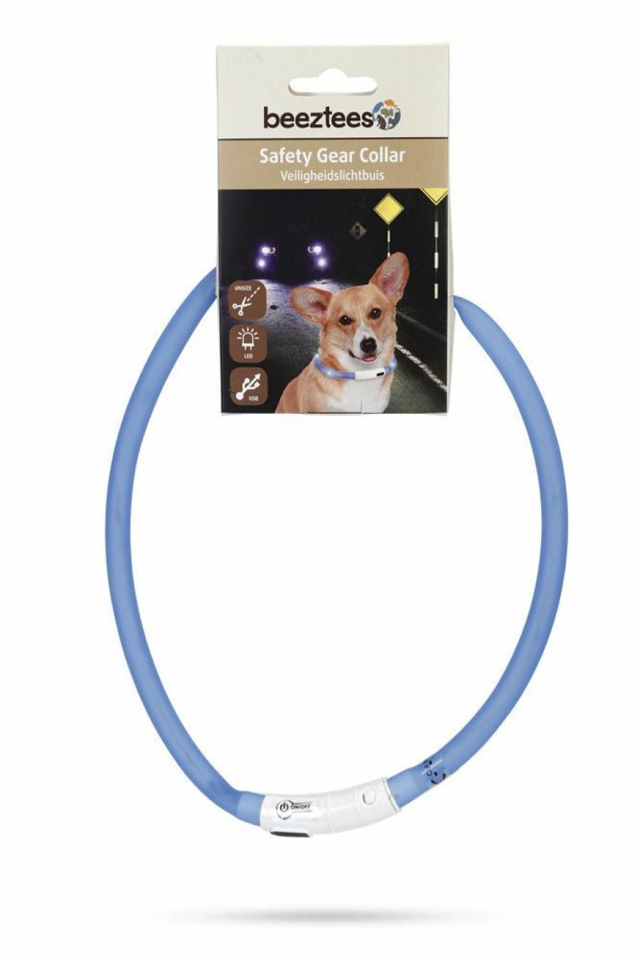 Hond BEEZTEES | Beeztees Led Halsband Dogini Blauw - Bestel Nu