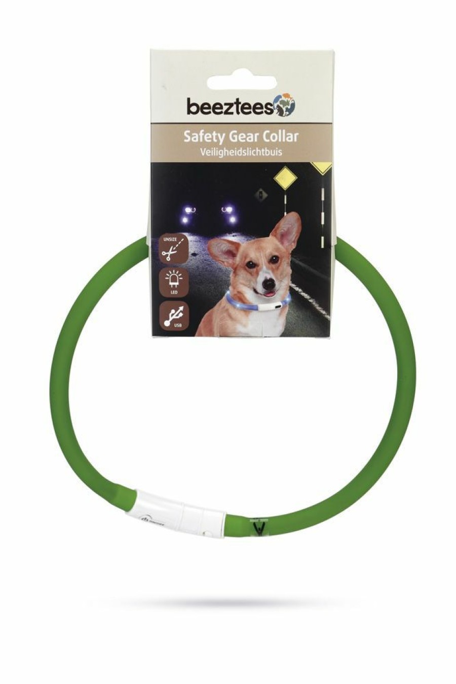 Hond BEEZTEES | Beeztees Led Halsband Dogini Groen - Bestel Nu